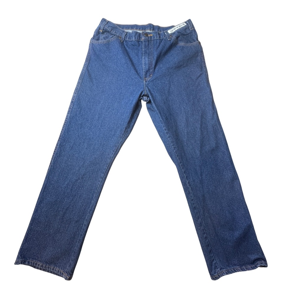 Dickies Jeans Mens 38x32 (36x31) W819FNC Blue Straight Leg Denim Workwear Pants